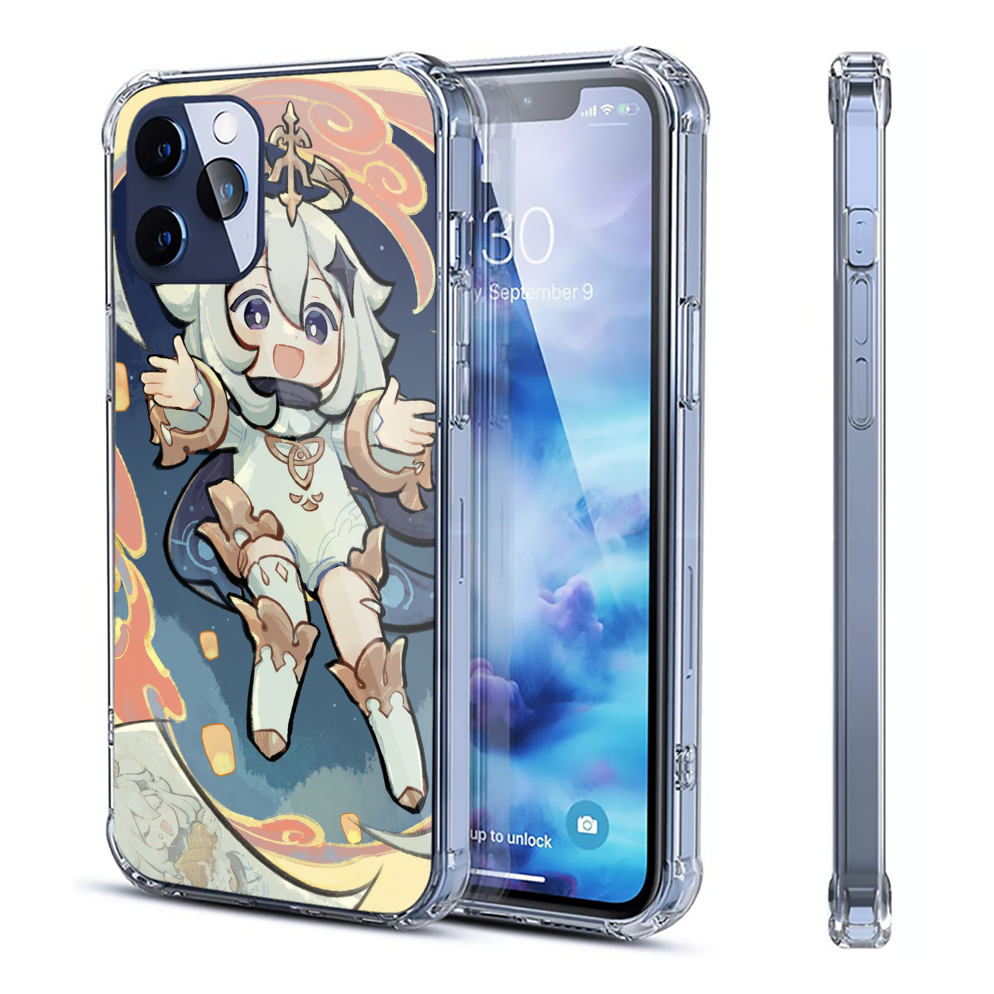 げんし神 genshin 【iPhone 12シリーズ対応】透明スマホケース（クリアソフトケース）
